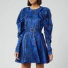 ROTATE Birger Christensen Women's Tara Taffetta Mini Dress - Dazzling Blue - Image 1