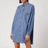 Philosophy di Lorenzo Serafini Women's Denim Shirt Dress - Blue - Image 1