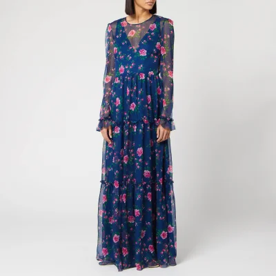 Philosophy di Lorenzo Serafini Women's Floral Print Maxi Dress - Blue