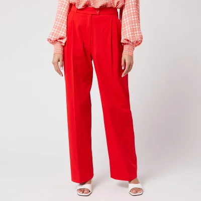 Stine Goya Women's Chet Twill Trousers - Red