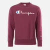 Champion Men's Big Script Crew Neck Sweatshirt - Burgundy - Image 1