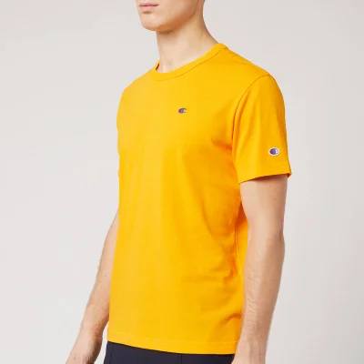Champion Men's Logo Crew Neck T-Shirt - Yellow