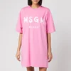 MSGM Women's T-Shirt Dress - Pink - Image 1