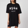 MSGM Women's T-Shirt Dress - Black - Image 1
