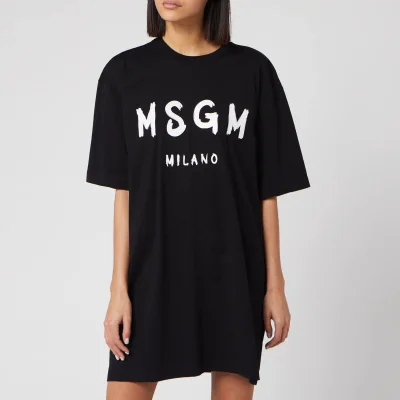 MSGM Women's T-Shirt Dress - Black