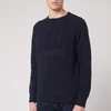 C.P. Company Men's Chest Logo Knitted Jumper - Total Eclipse - Image 1