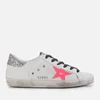 Golden Goose Women's Superstar Trainers - White/Pink Star - Image 1