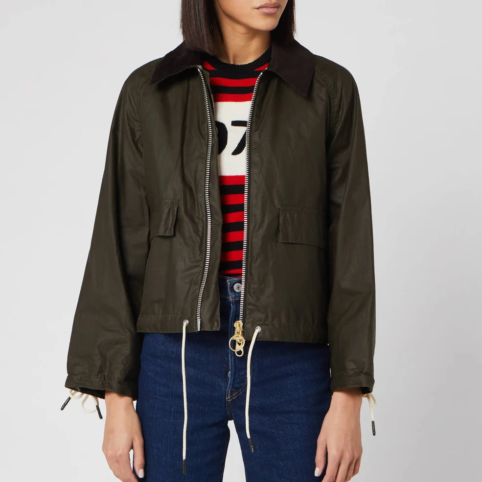 Barbour Women's Alexa Chung Margot Wax Jacket - Archive Olive Image 1