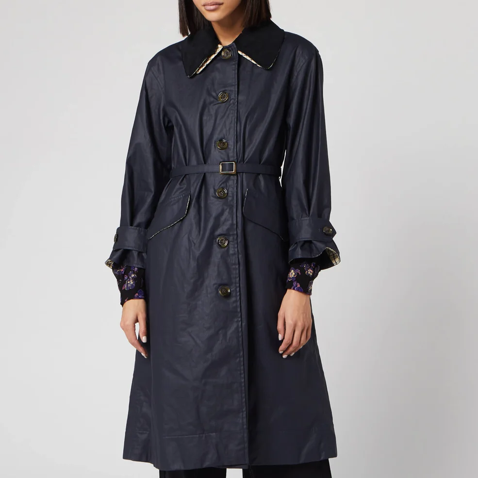 Barbour Women's Alexa Chung Mildred Casual Jacket - Navy/Tattersal Check Image 1
