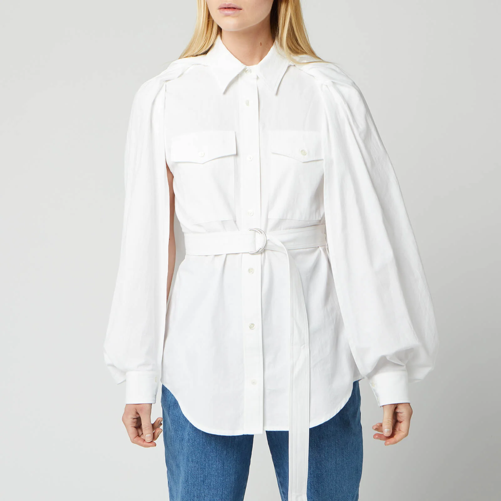 JW Anderson Women's Trench Shirt - White Image 1
