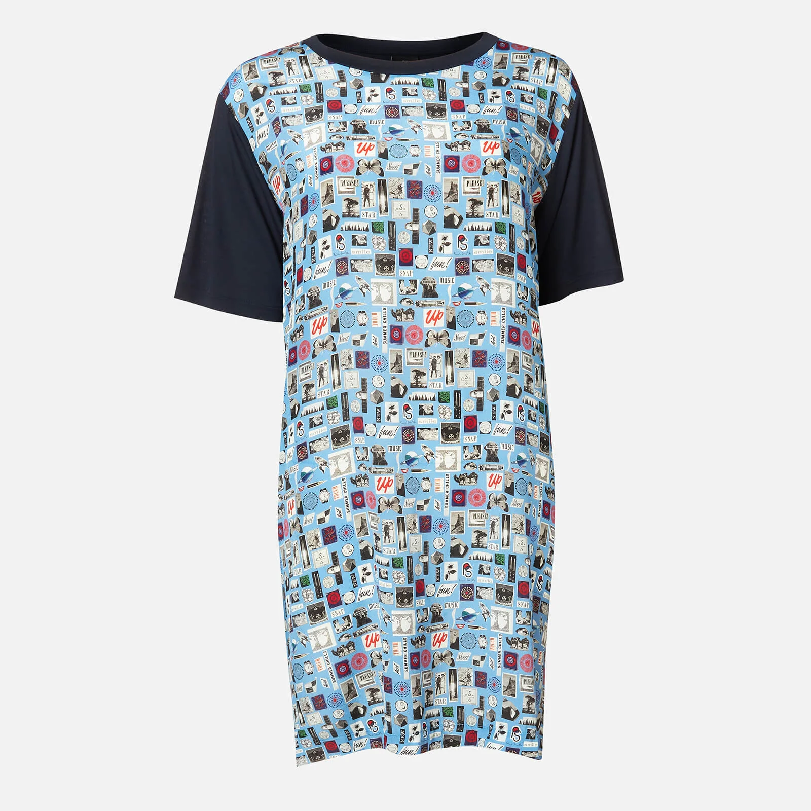 PS Paul Smith Women's Stamp Dress - Blue Image 1