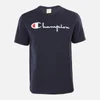 Champion Men's Large Logo Crewneck T-Shirt - Navy - Image 1