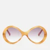 Chloé Women's Oversized Acetate Sunglasses - Light Havana/Gradient Purple - Image 1