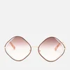 Chloé Women's Poppy Diamond Frame Sunglasses - Havana/Brown Rose Sand - Image 1