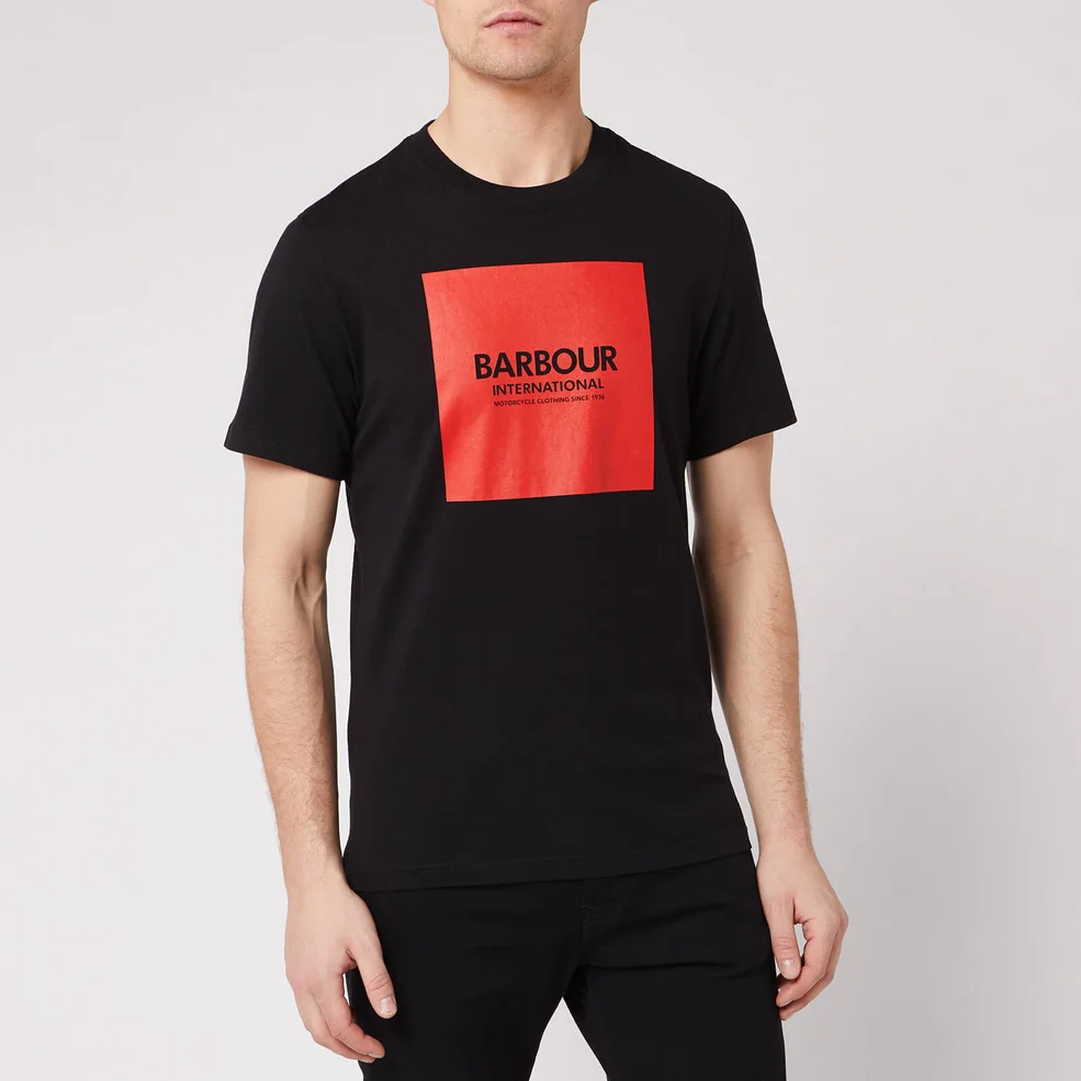Barbour International Men's Block T-Shirt - Black Image 1