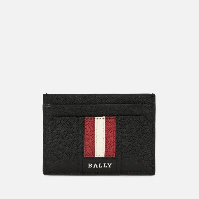 Bally Men's Thar.Lt Business Card Case - Red Bally/Beige
