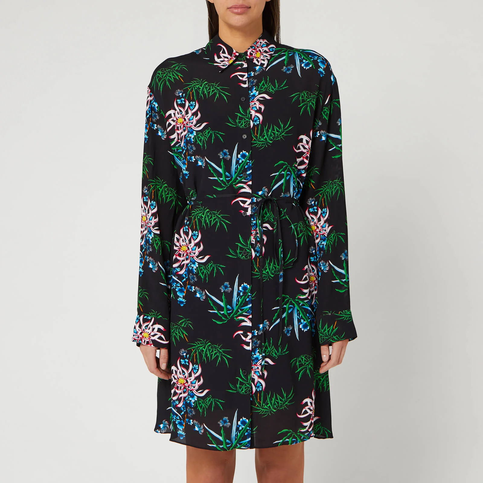 KENZO Women's Sea Lily Shirt Dress - Black Image 1