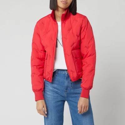 KENZO Women's Down Puffer Jacket Packable - Medium Red