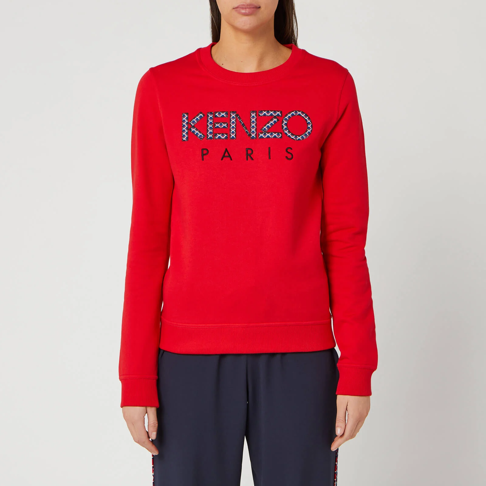KENZO Women's Classic Sweatshirt Kenzo Paris - Medium Red Image 1