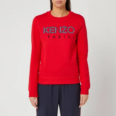 KENZO Women's Classic Sweatshirt Kenzo Paris - Medium Red