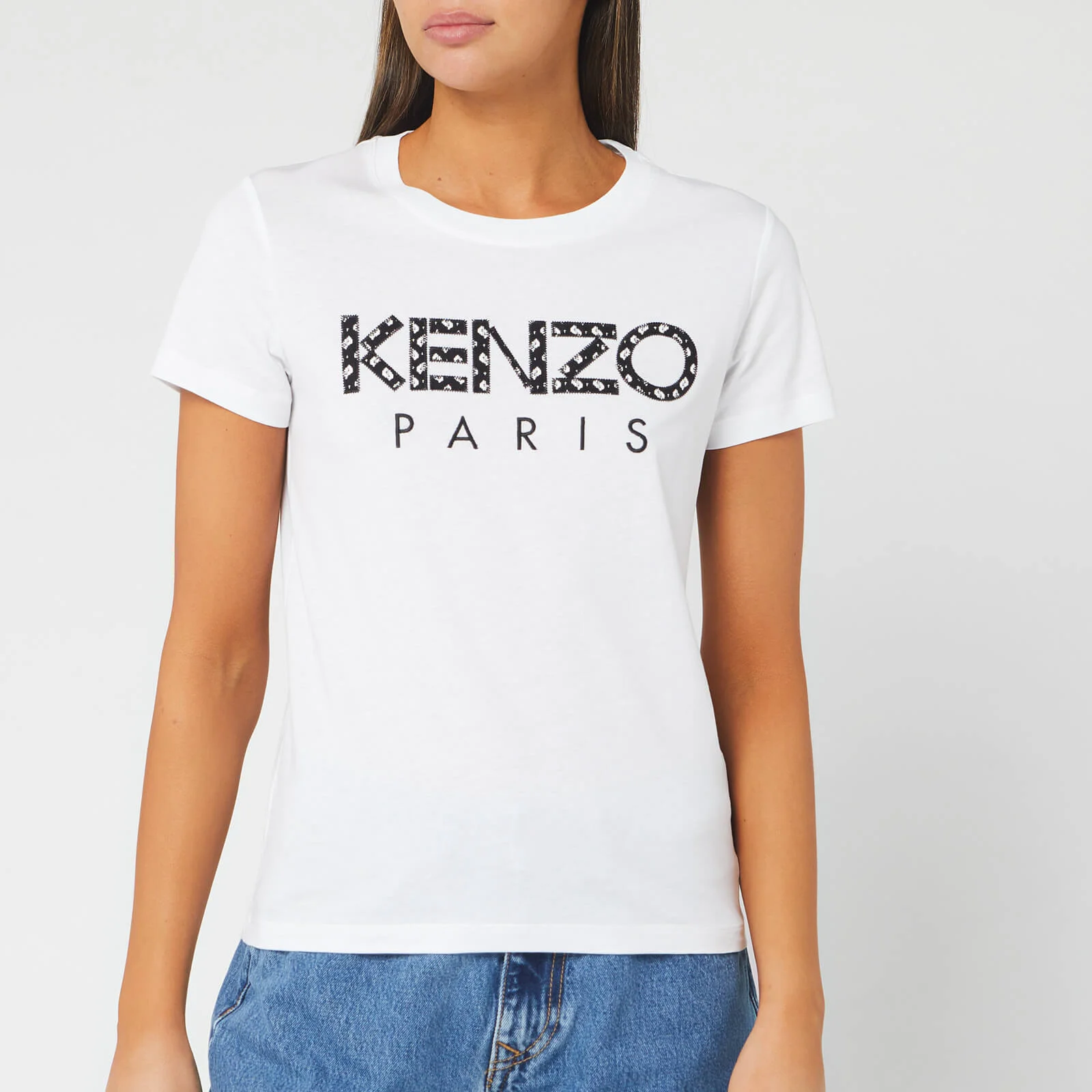 KENZO Women's Classic T-Shirt Kenzo Paris - White Image 1