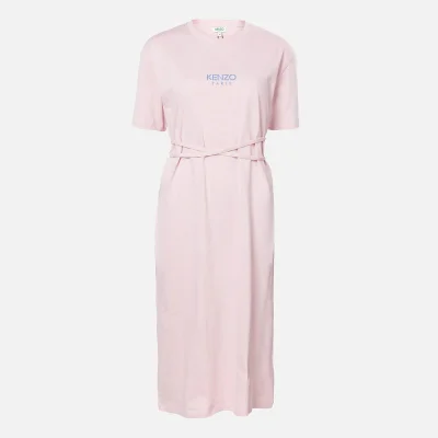 KENZO Women's Belted T-Shirt Dress - Faded Pink