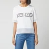 KENZO Women's Kenzo Sport Cropped T-Shirt Mix - White - Image 1