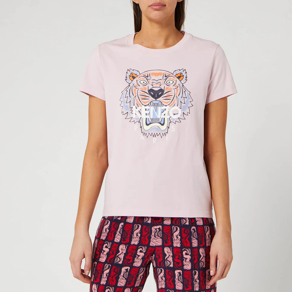 KENZO Women's Classic Tiger T-Shirt - Faded Pink Image 1