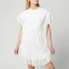 See By Chloé Women's T-Shirt Tie Waist Dress - White Powder - Image 1