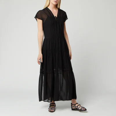 See By Chloé Women's V-Neck Maxi Dress - Black