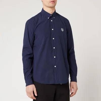 KENZO Men's Tiger Crest Casual Fit Shirt - Midnight Blue