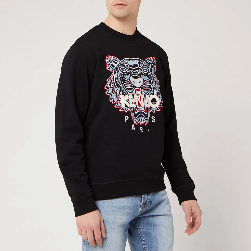 KENZO Men's Classic Tiger Sweatshirt - Black Image 1