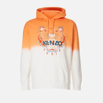 KENZO Men's Dip Dye Oversize Hoody - Deep Orange