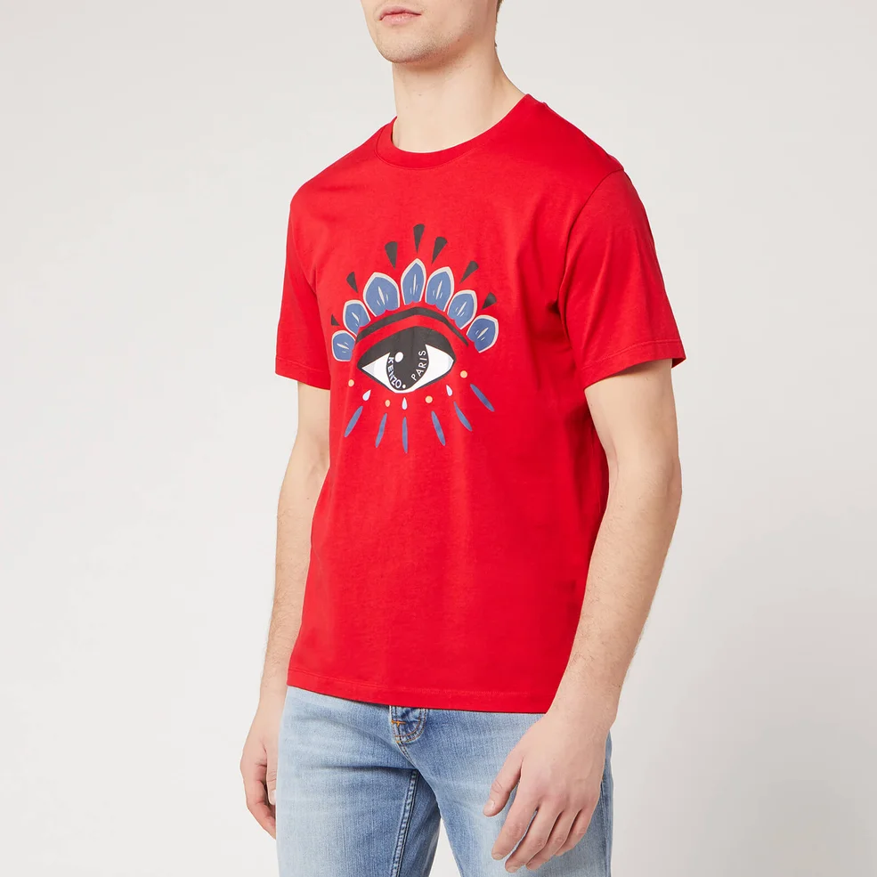 KENZO Men's Classic Eye T-Shirt - Medium Red Image 1