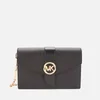 MICHAEL MICHAEL KORS Women's MK Charm Medium Wallet On Chain Cross Body Bag - Black - Image 1