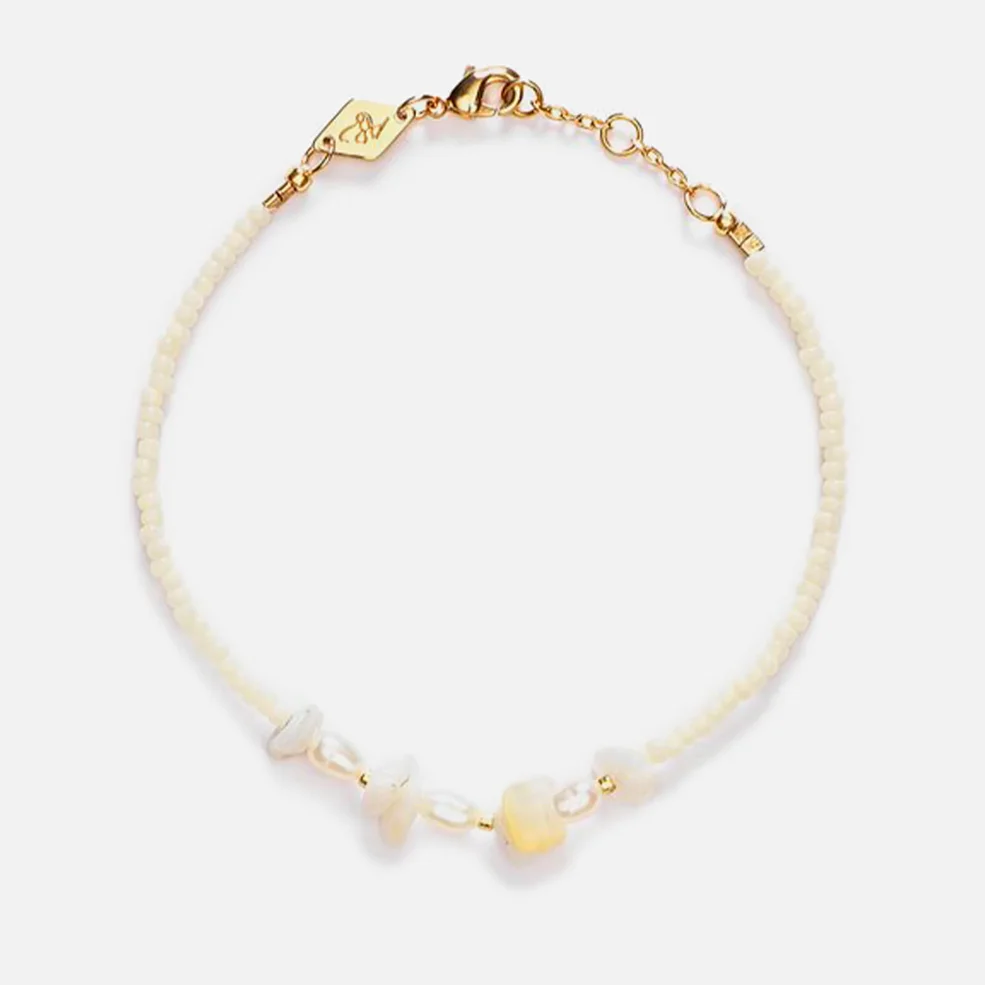 Anni Lu Women's Emmanuelle Bracelet - Cream Pearl Image 1