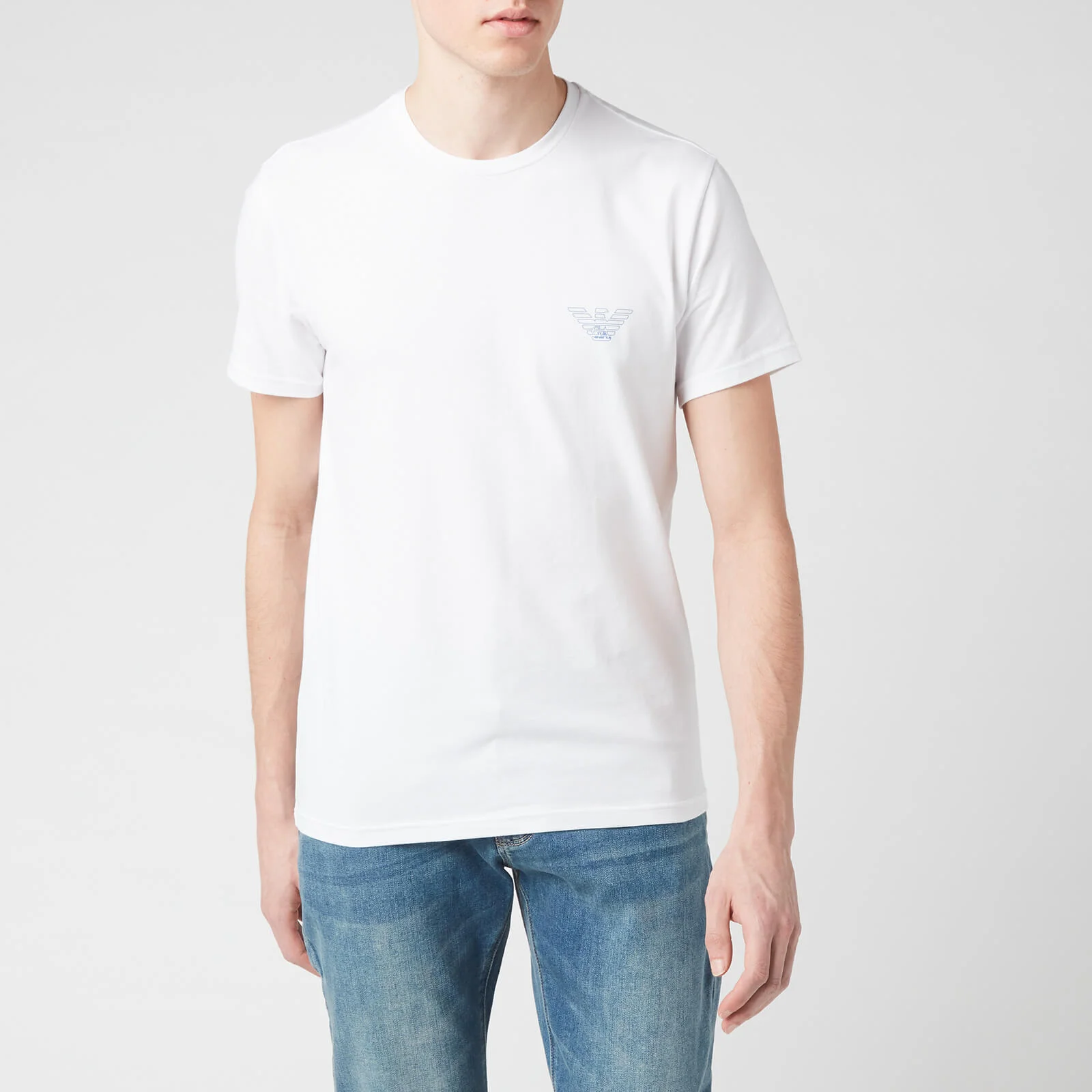 Emporio Armani Men's Organic Cotton T-Shirt - White Image 1