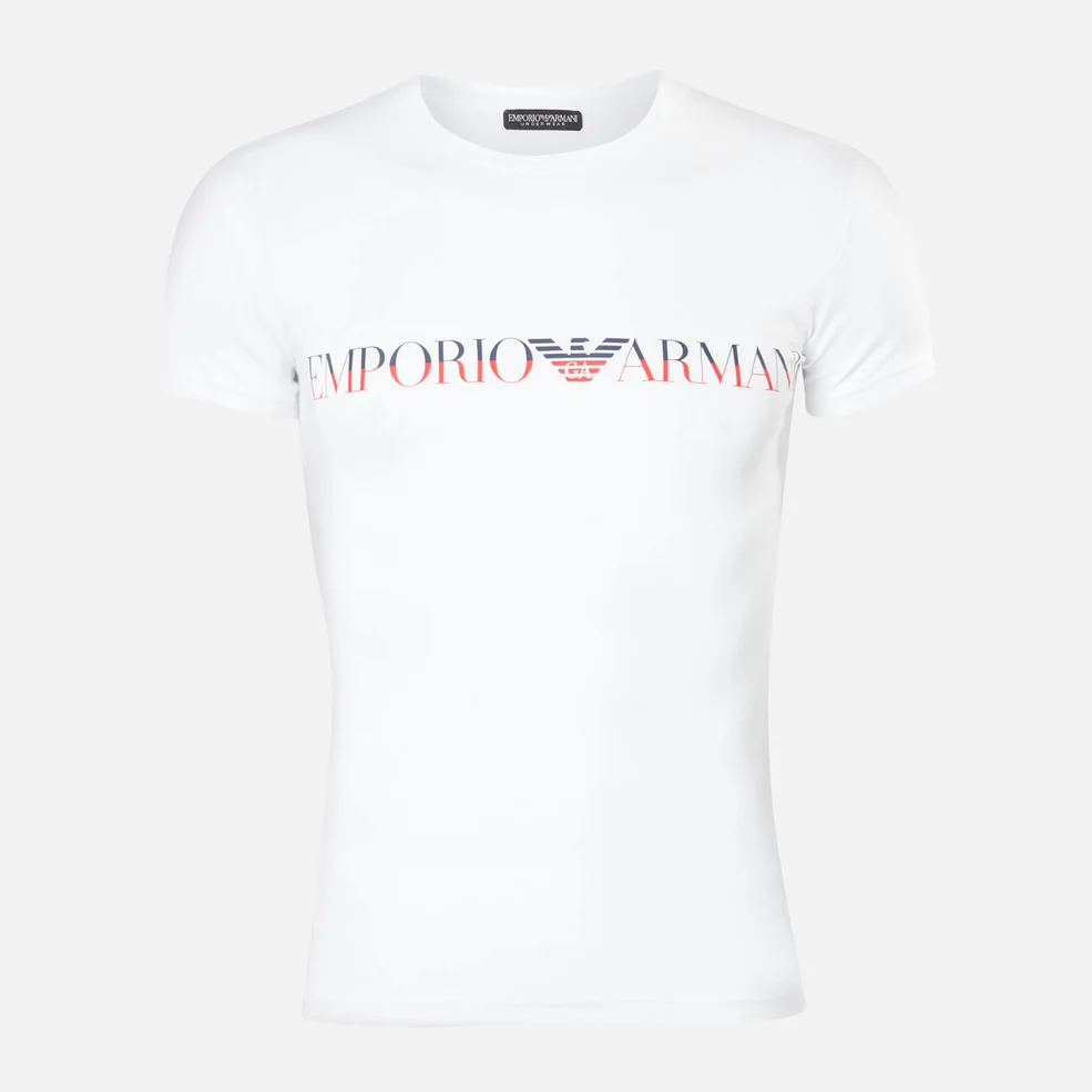 Emporio Armani Men's Megalogo T-Shirt - White Image 1