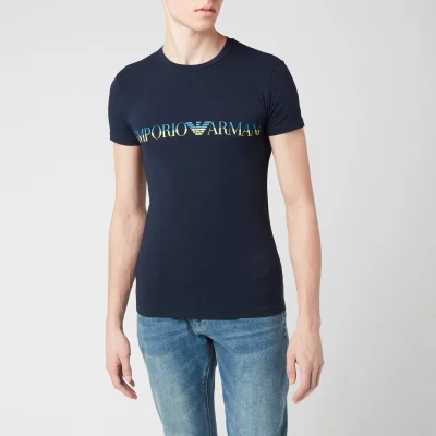 Emporio Armani Men's Megalogo T-Shirt - Marine
