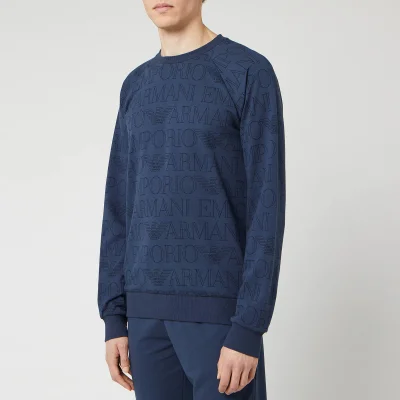 Emporio Armani Men's Crewneck Sweatshirt - Blue
