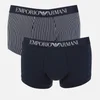 Emporio Armani Men's 2 Pack Trunk Boxer Shorts - Multi - Image 1