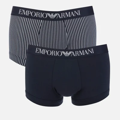 Emporio Armani Men's 2 Pack Trunk Boxer Shorts - Multi