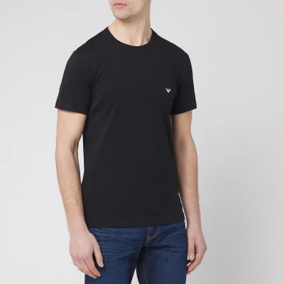 Emporio Armani Men's 2 Pack T-Shirts - Black/White