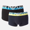 Emporio Armani Men's Megalogo Trunk Boxer Shorts - Marine - Image 1