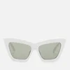 Le Specs Women's Hathor Alt Fit Sunglasses - White/Khaki - Image 1