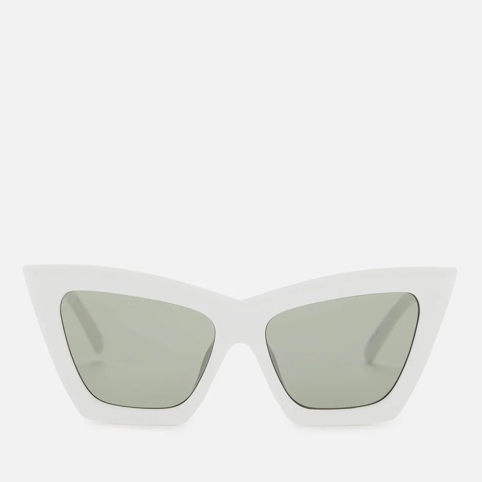 Le Specs Women's Hathor Alt Fit Sunglasses - White/Khaki Image 1