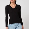 Polo Ralph Lauren Women's Kimberly Classic Long Sleeve Sweatshirt - Black/White PP - Image 1