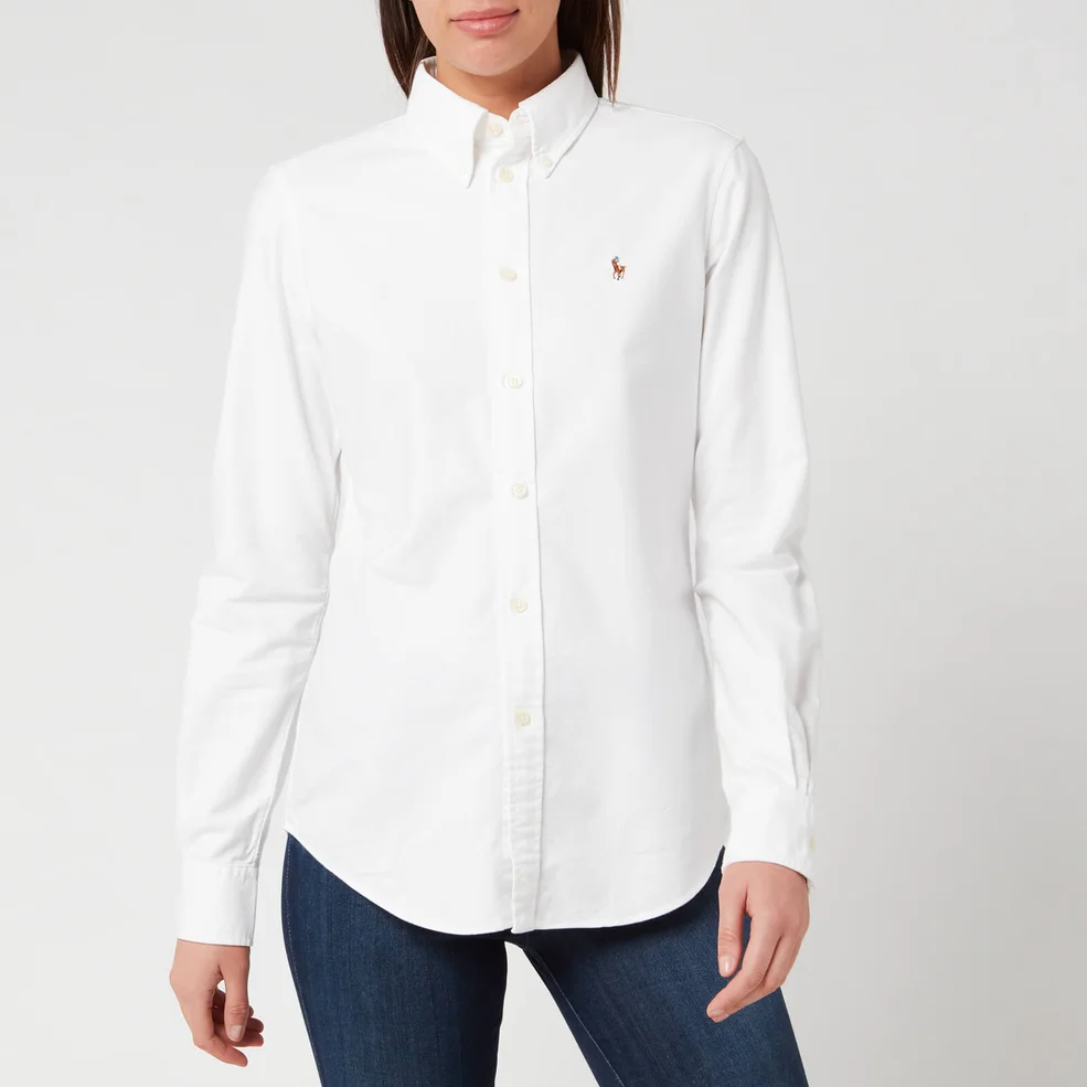 Polo Ralph Lauren Women's Kendal Long Sleeve Shirt - BSR White Image 1