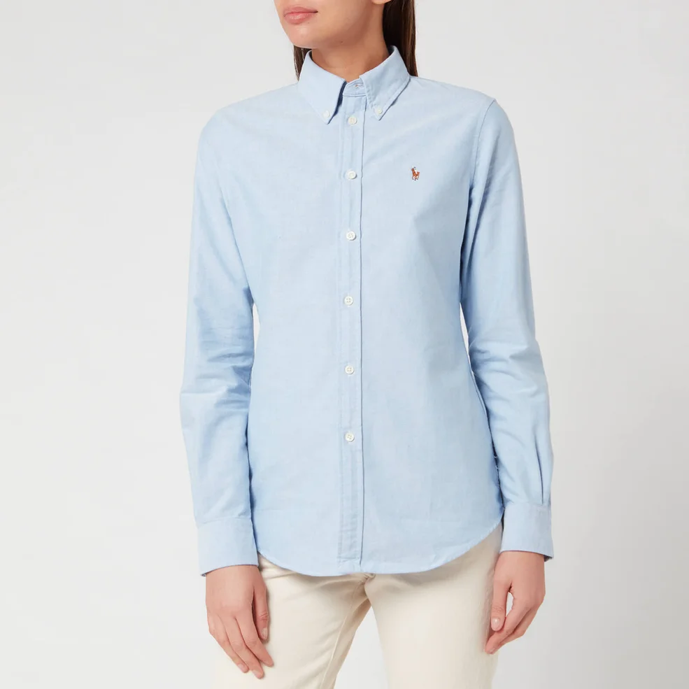 Polo Ralph Lauren Women's Kendal Long Sleeve Shirt - BSR Blue Image 1