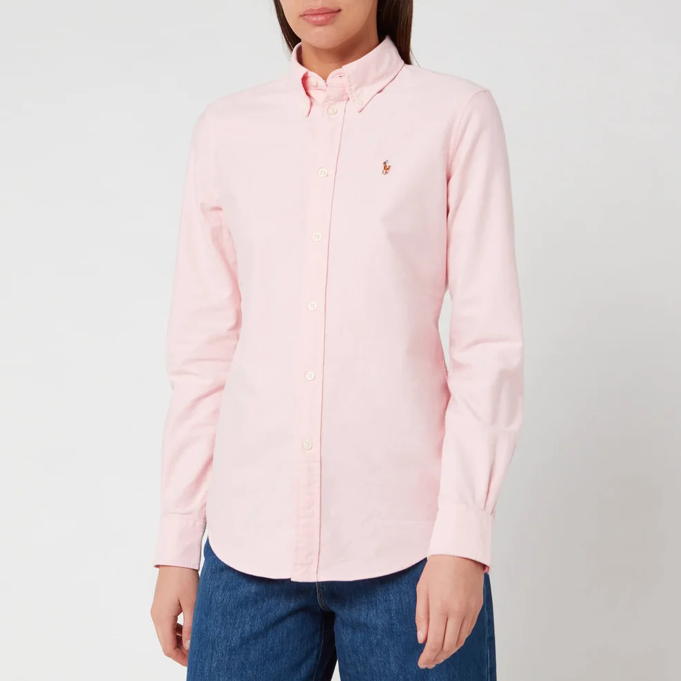 Polo Ralph Lauren Women's Kendal Long Sleeve Shirt - BSR Pink Image 1